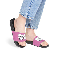 Cum On! - Women's Removable-Strap Sandals - Witty Twisters Fashions