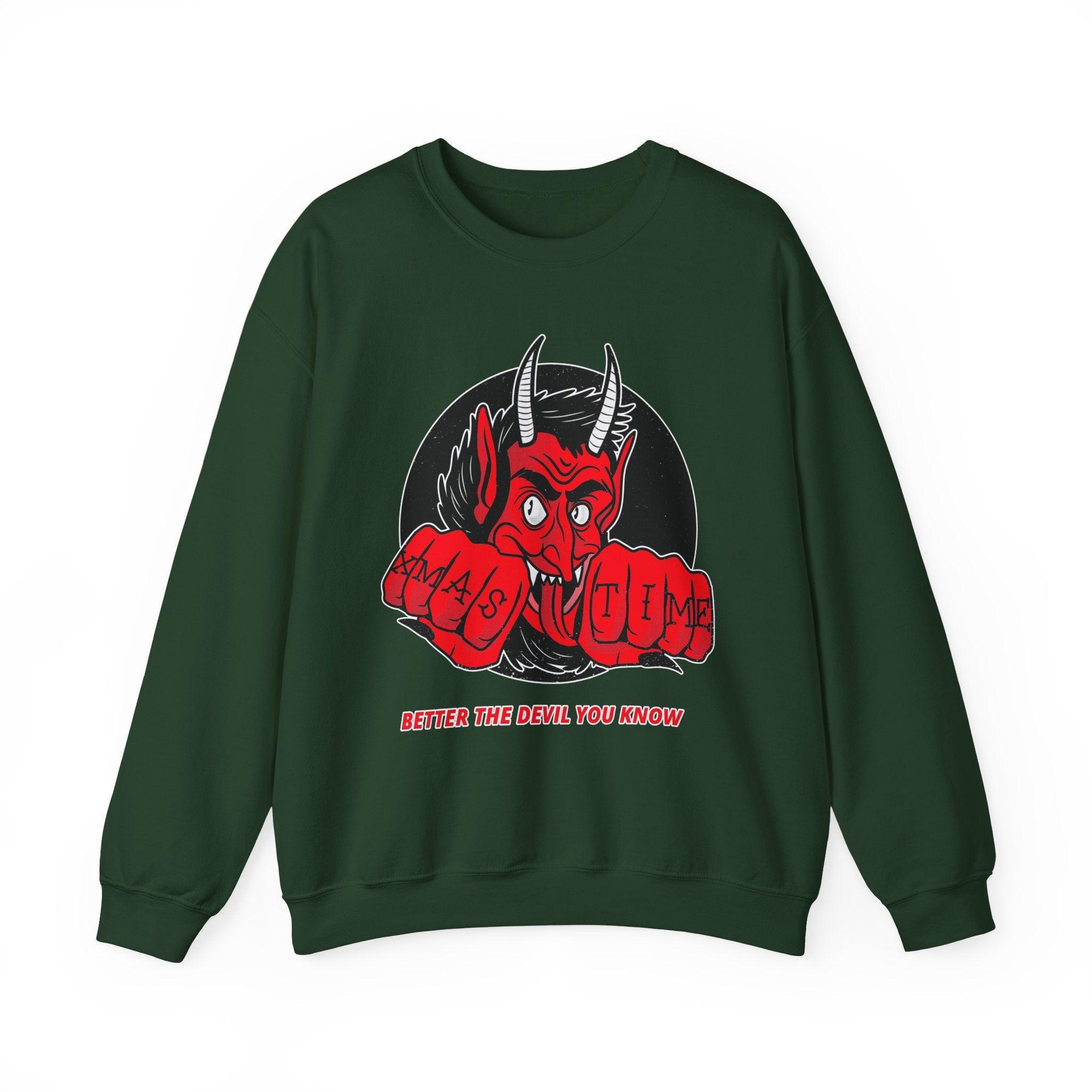 Better the devil you know Xmas time - Sweatshirt - Witty Twisters Fashions