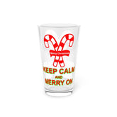 Keep Calm and Merry On - 16oz Pint Glass - Witty Twisters Fashions