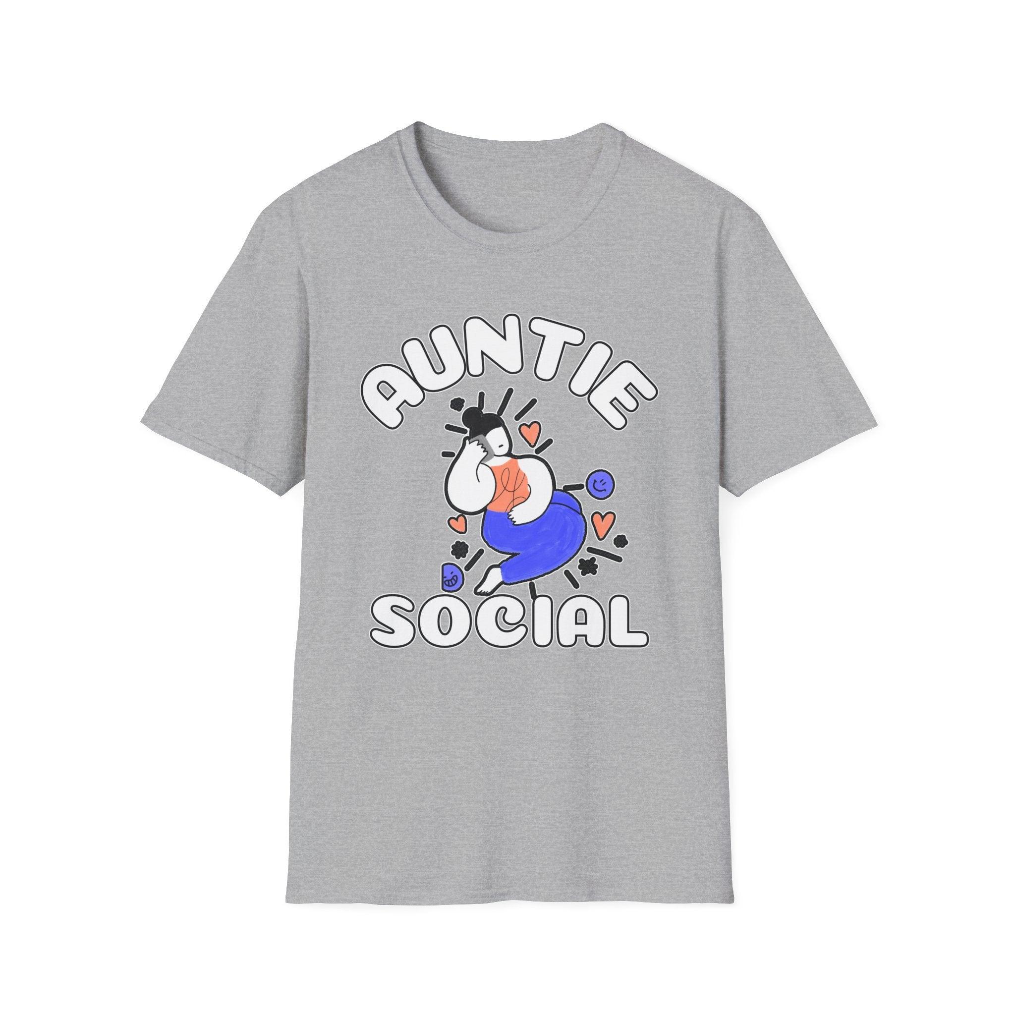 Auntie Social - Softstyle T-Shirt - Witty Twisters Fashions