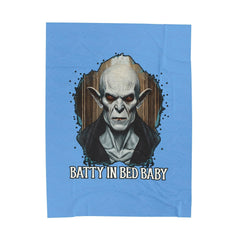 Batty In Bed Baby - Velveteen Plush Blanket - Witty Twisters Fashions