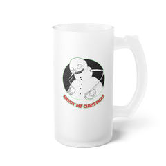 Merry MF Christmas - Frosted Glass Beer Mug - Witty Twisters Fashions