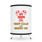 Keep Calm and Merry On - Retro Tripod Lamp - Witty Twisters Fashions