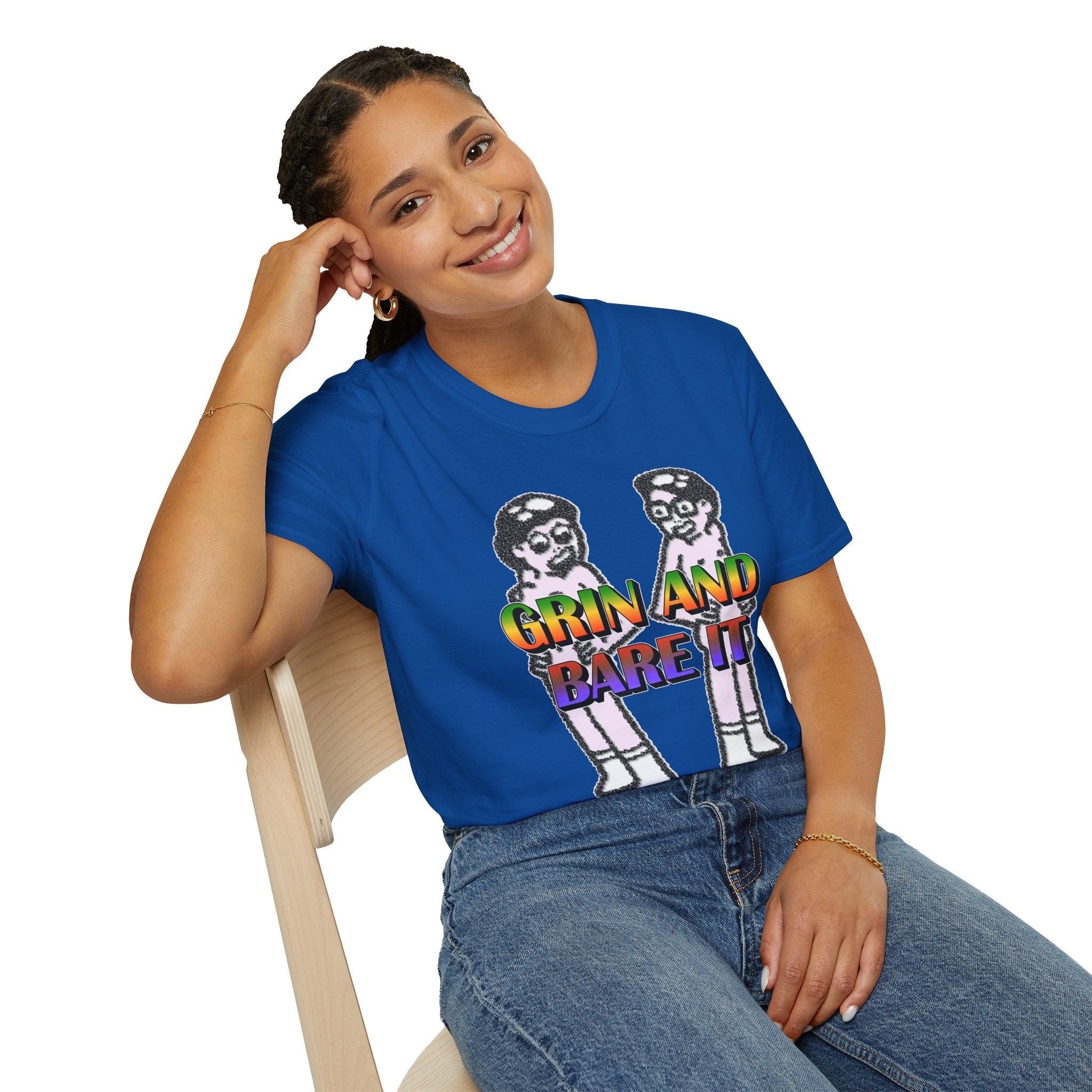 Grin And Bare It - Softstyle T-Shirt - Witty Twisters Fashions