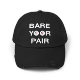 Bare Yoor Pair - Cotton Twill Distressed Baseball Cap - Witty Twisters Fashions