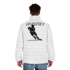 Hockey A Passive Aggressive Game - Men's Puffer Jacket - Witty Twisters Fashions