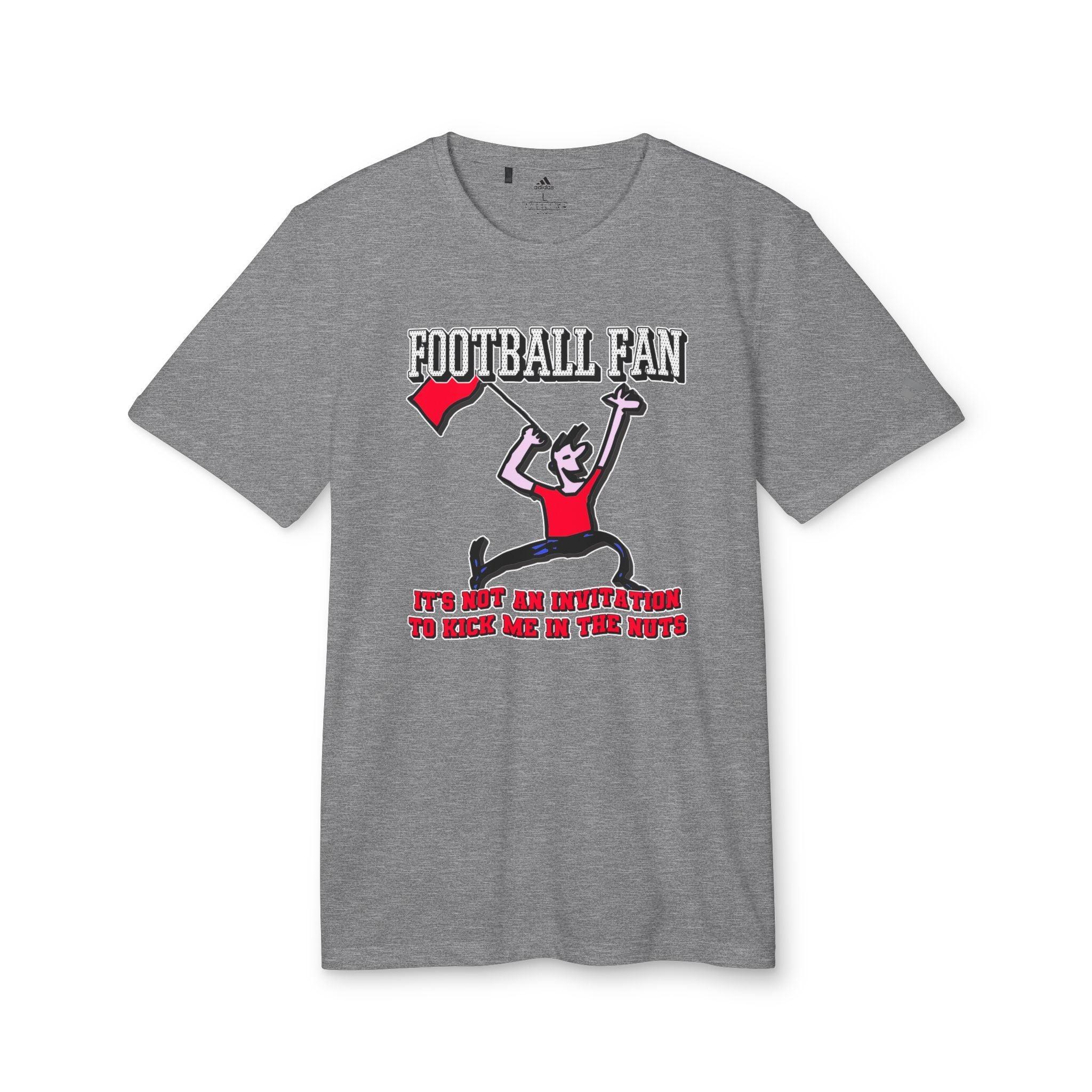 Football Fan - adidas® Unisex Sport T-shirt - Witty Twisters Fashions