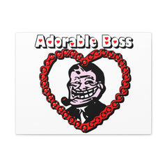 Adorable Boss - Stretched Matte Canvas - Witty Twisters Fashions