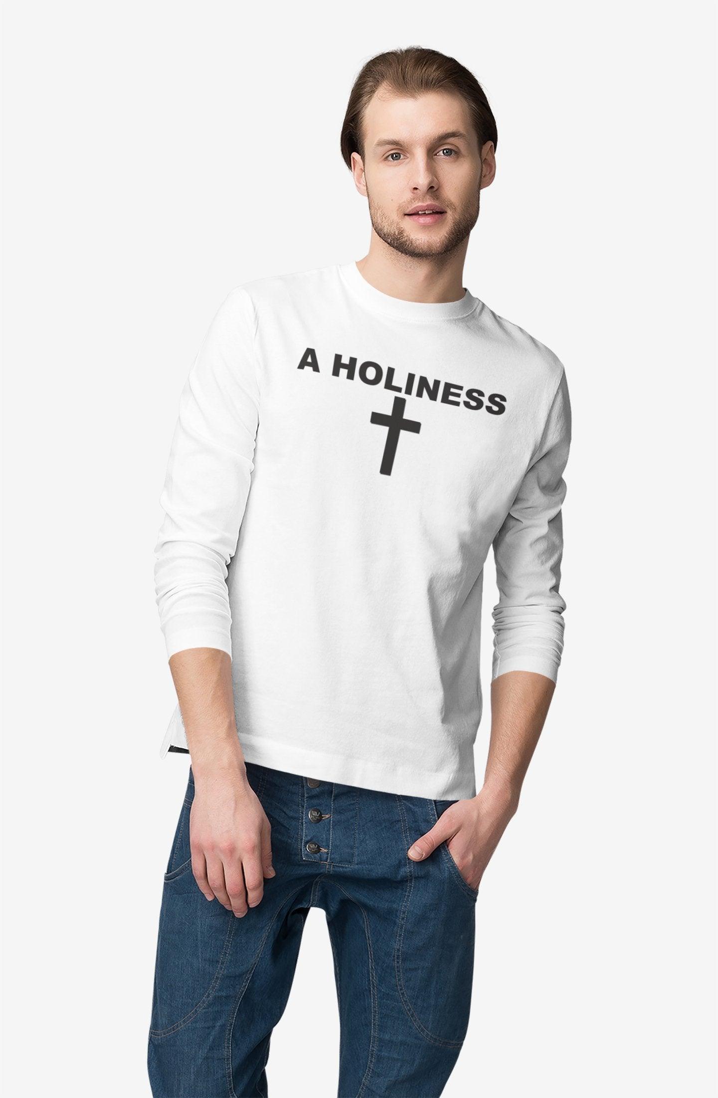 A Holiness - Long-Sleeve Tee - Witty Twisters Fashions