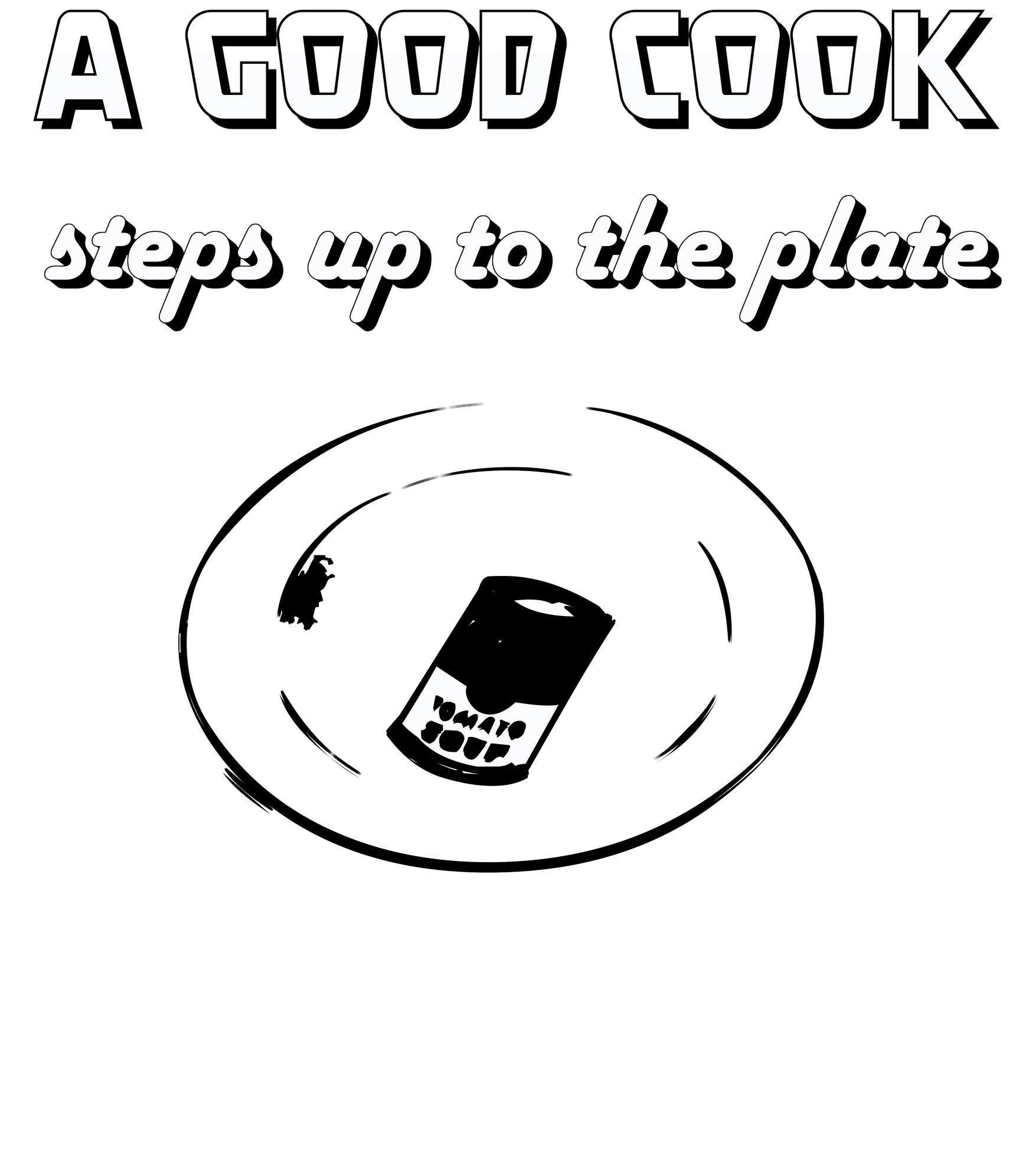 A good cook steps up to the plate - Cooking Apron - Witty Twisters Fashions