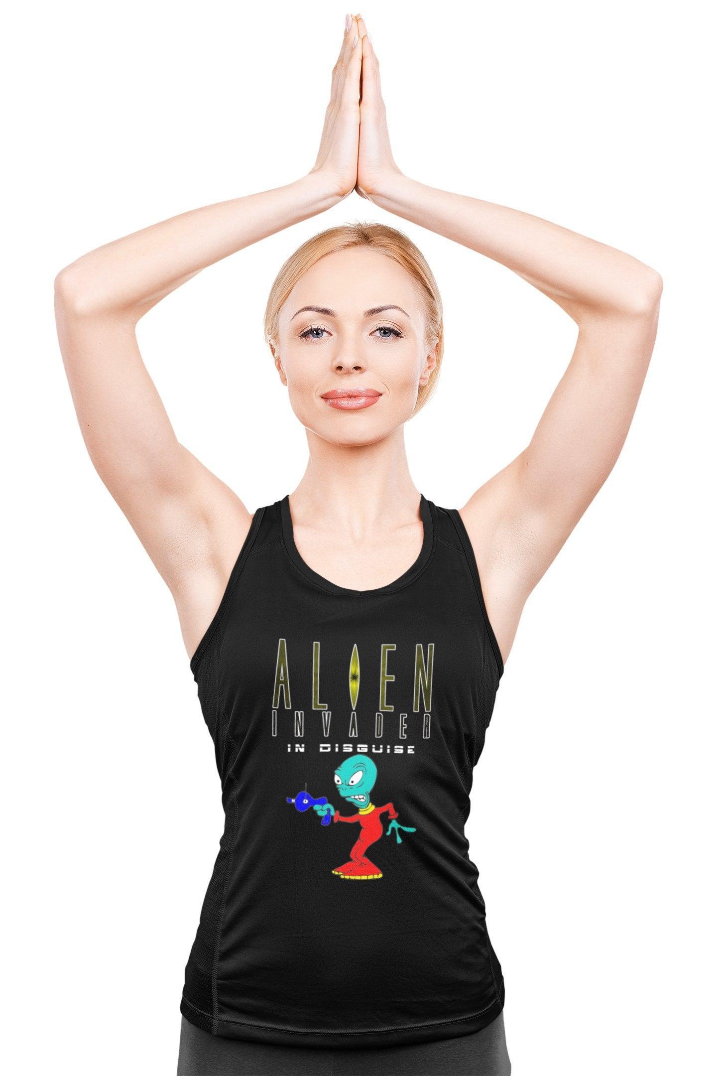 Alien Invader In Disguise - Tank Top - Witty Twisters Fashions