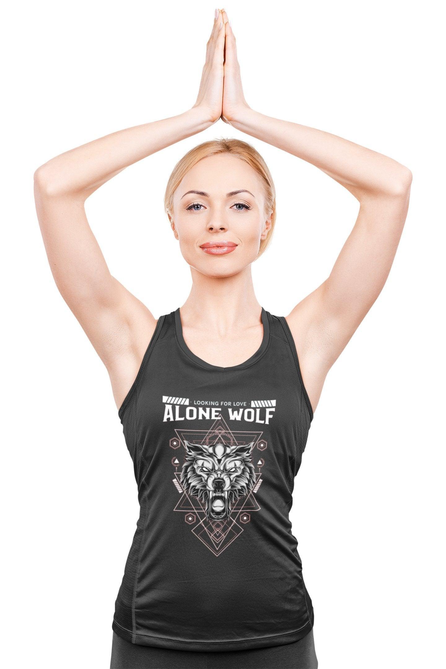 Alone Wolf Looking For Love - Tank Top - Witty Twisters Fashions
