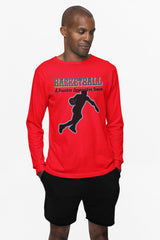 Basketball A Passive Aggressive Game - Long-Sleeve Tee - Witty Twisters Fashions