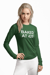 Baked At 420 - Long-Sleeve Tee - Witty Twisters Fashions
