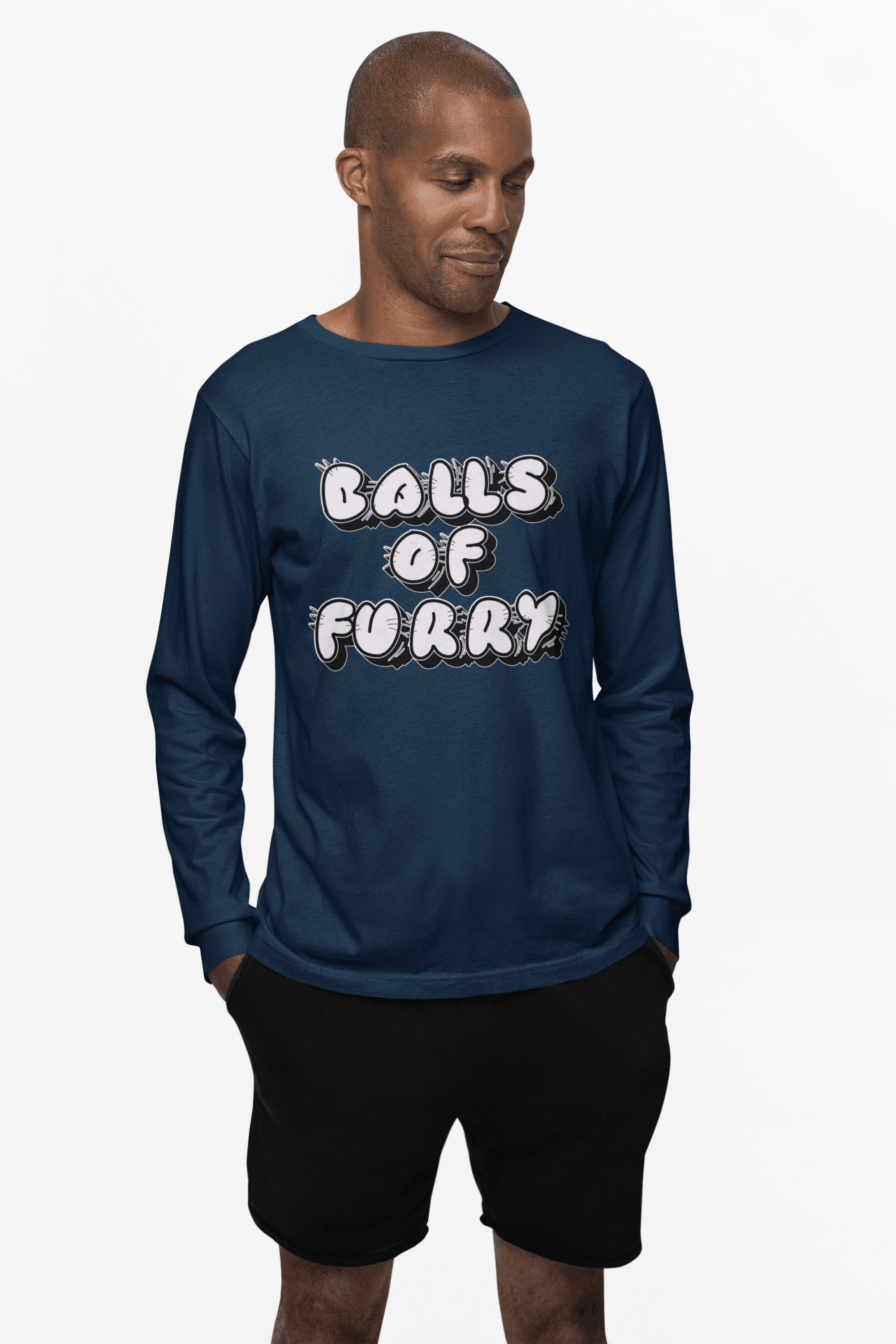 Balls Of Furry - Long-Sleeve Tee - Witty Twisters Fashions