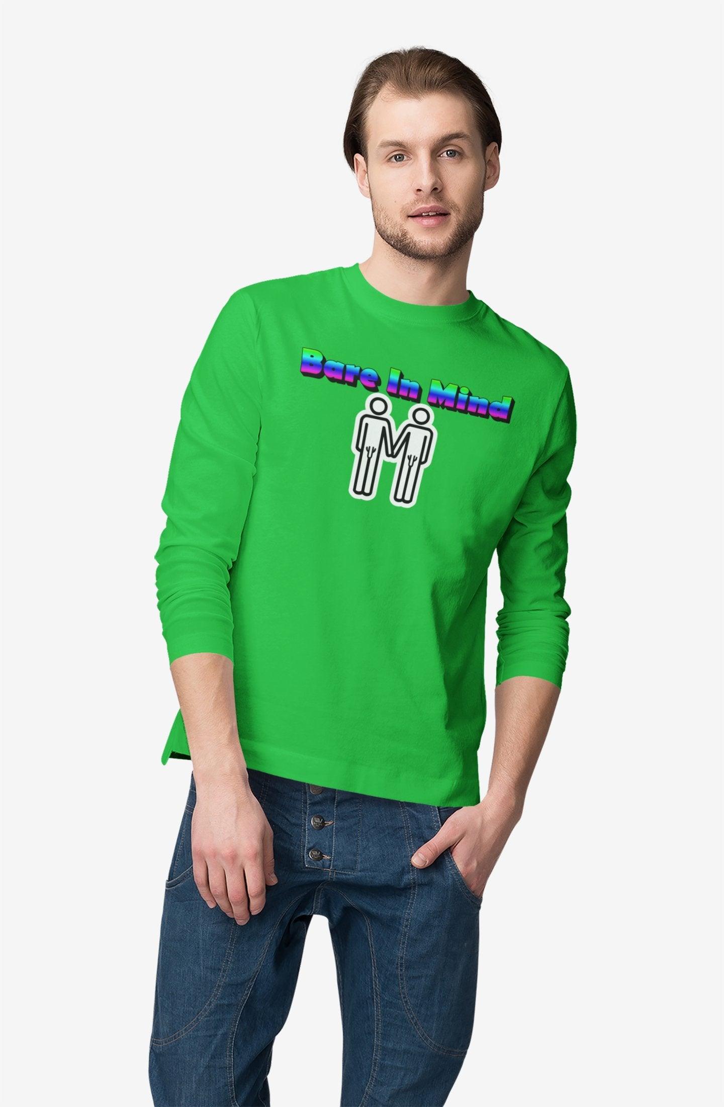 Bare In Mind Same-Sex Men - Long-Sleeve Tee - Witty Twisters Fashions