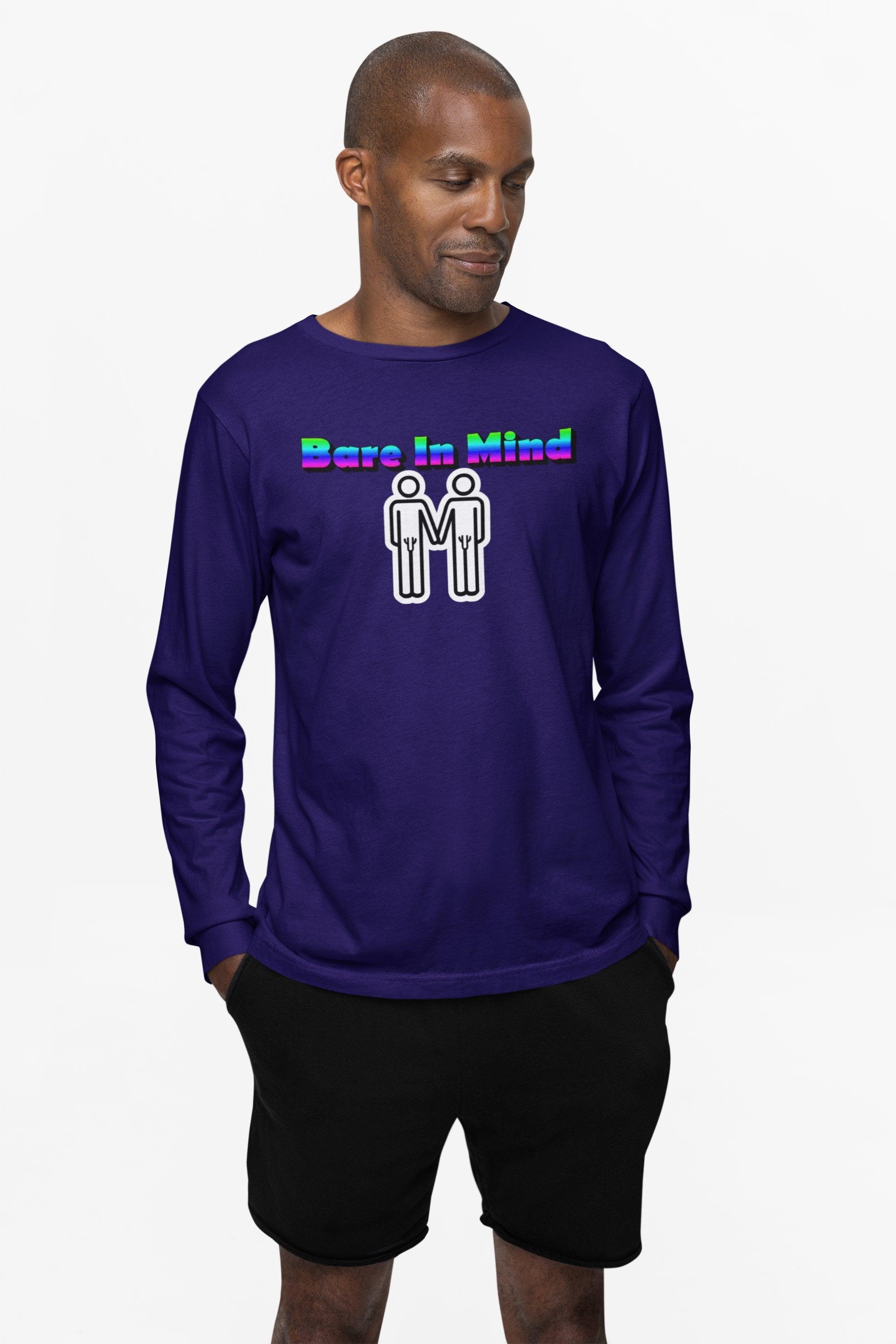 Bare In Mind Same-Sex Men - Long-Sleeve Tee - Witty Twisters Fashions