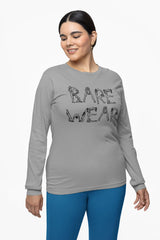 Bare Wear Letters Are Nude Women - Long-Sleeve Tee - Witty Twisters Fashions