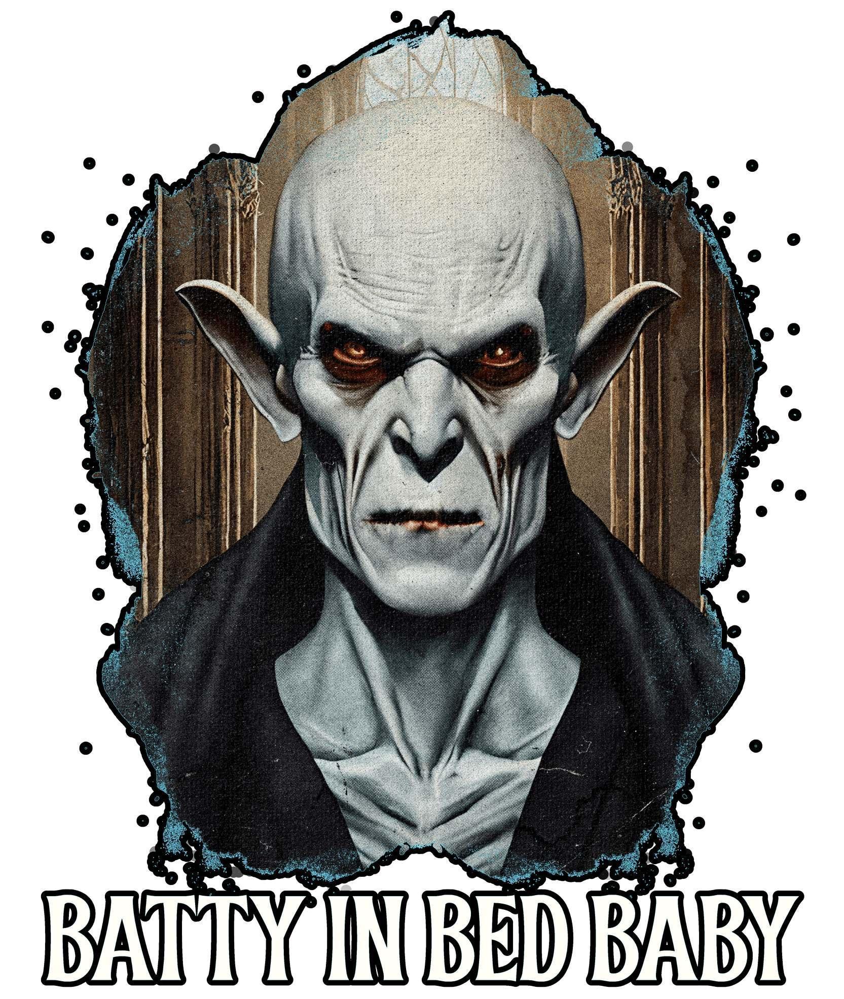 Batty In Bed Baby - Velveteen Plush Blanket - Witty Twisters Fashions