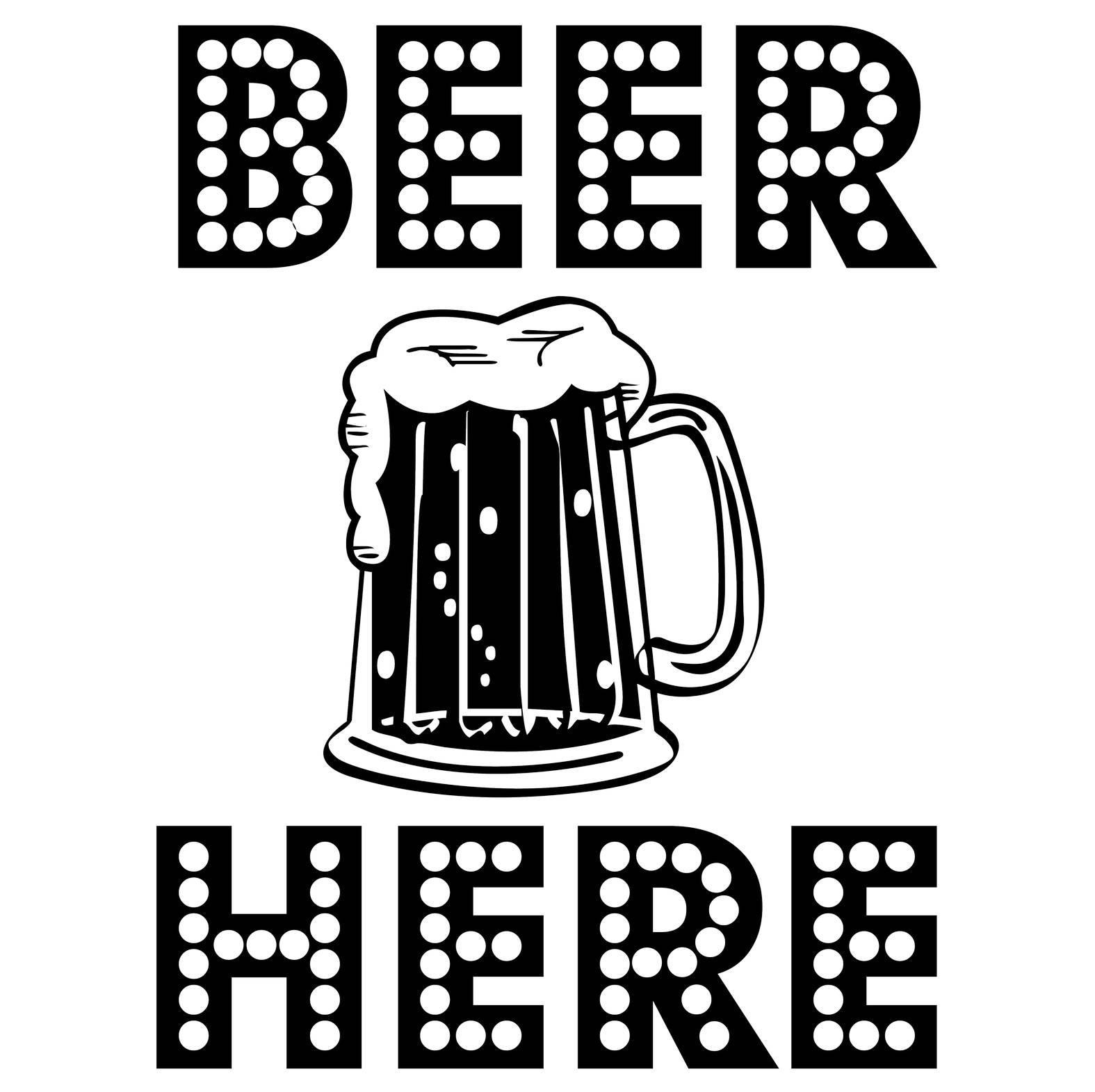 Beer Here - Sweatshirt - Witty Twisters Fashions