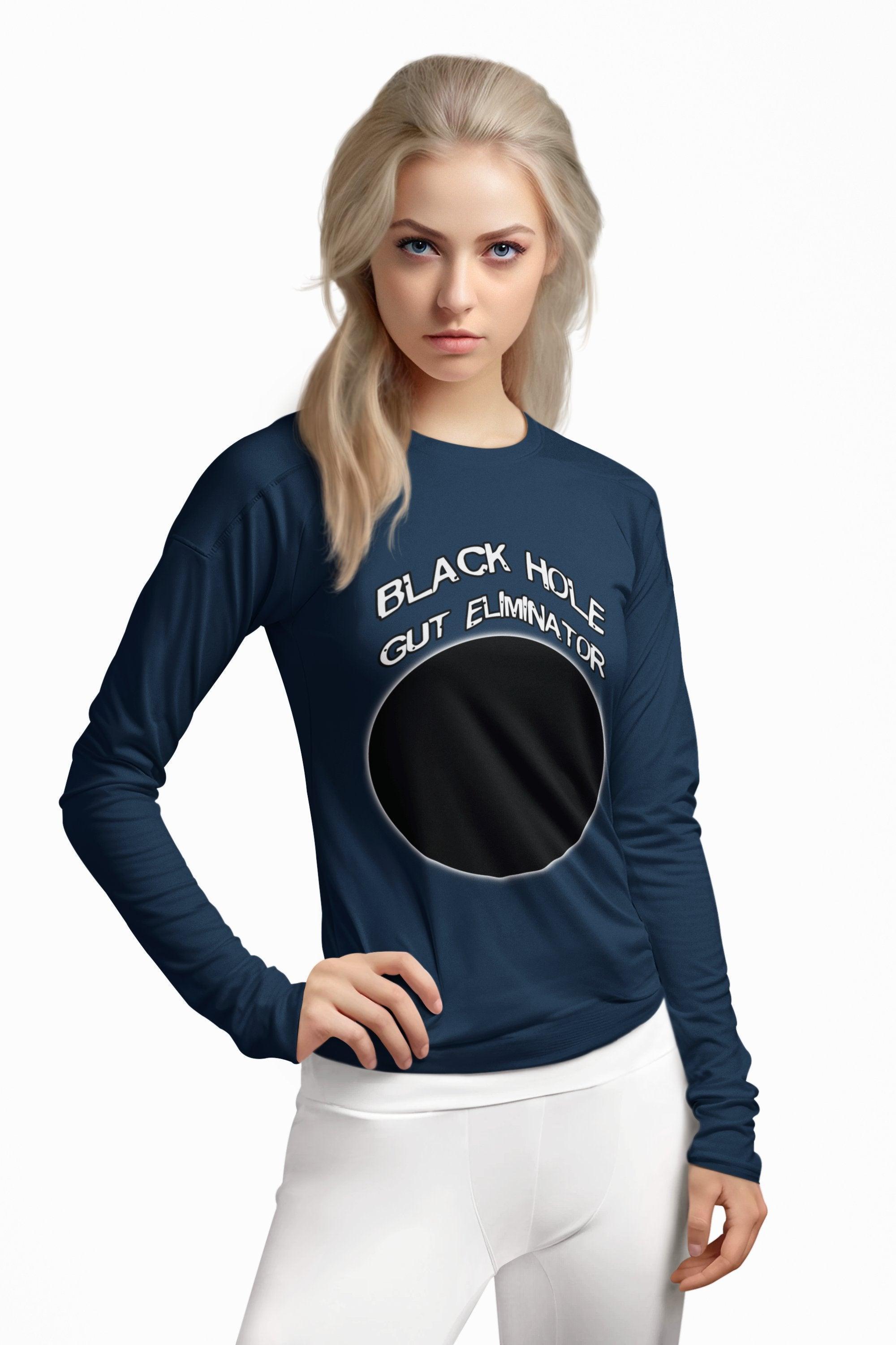 Black Hole Gut Eliminator - Long-Sleeve Tee - Witty Twisters Fashions