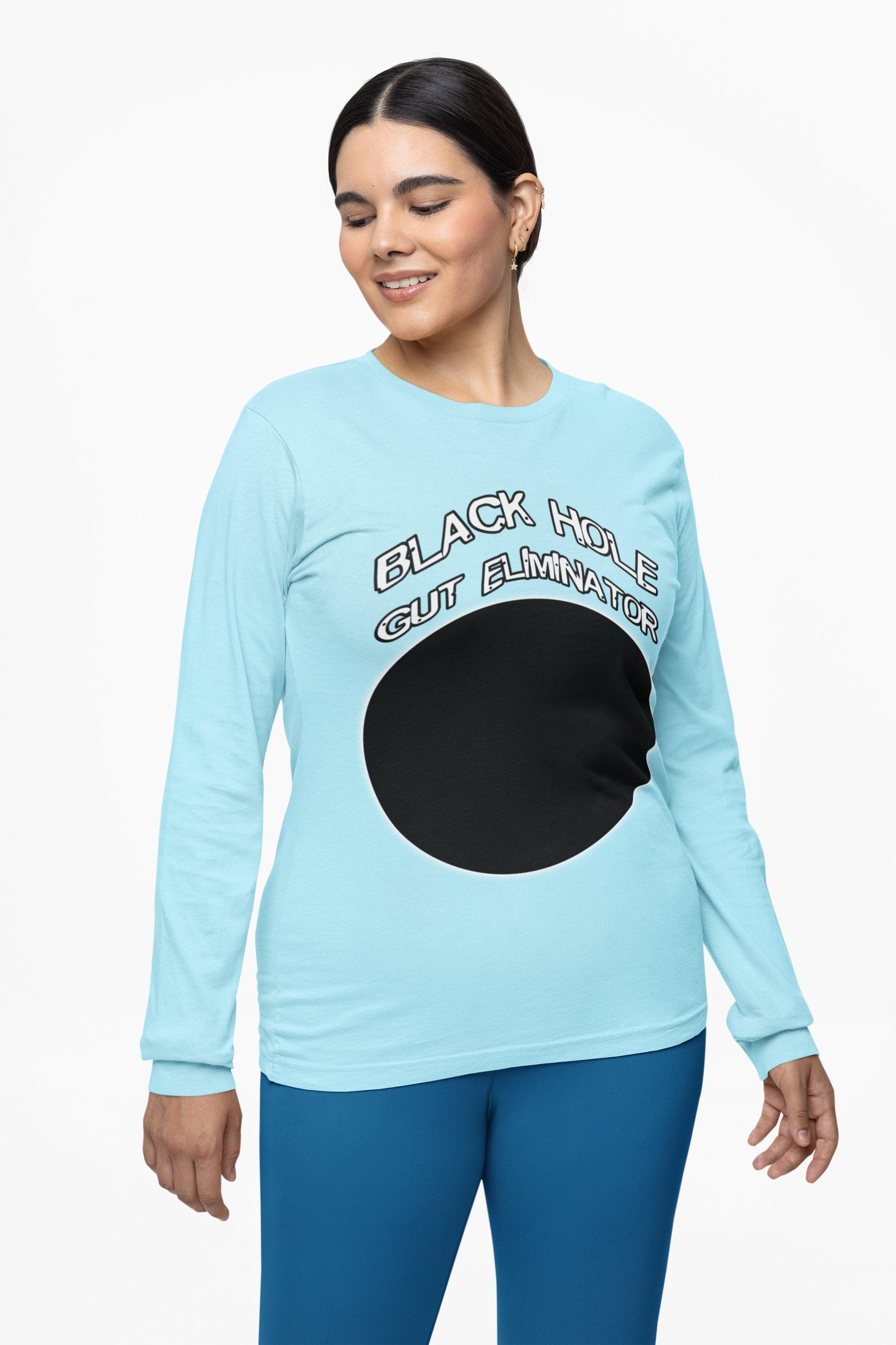 Black Hole Gut Eliminator - Long-Sleeve Tee - Witty Twisters Fashions