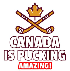 Canada Is Pucking Amazing! - Men's Puffer Jacket - Witty Twisters Fashions