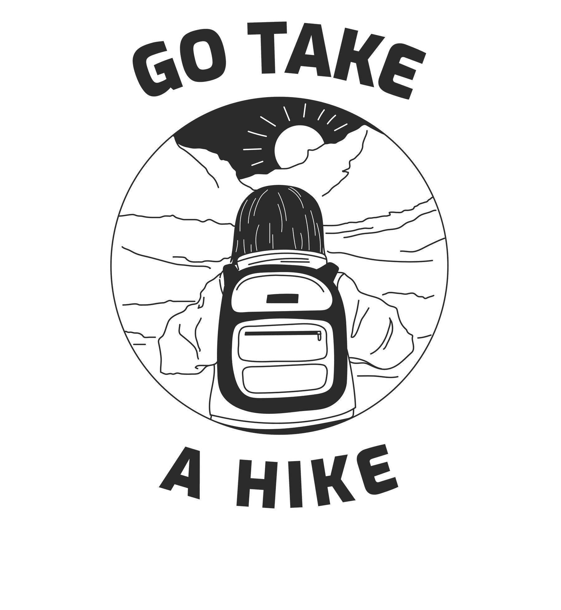Go take a hike - Enamel Camping Coffee Cup - Witty Twisters Fashions