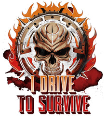 I Drive To Survive - Distressed Baseball Cap - Witty Twisters Fashions