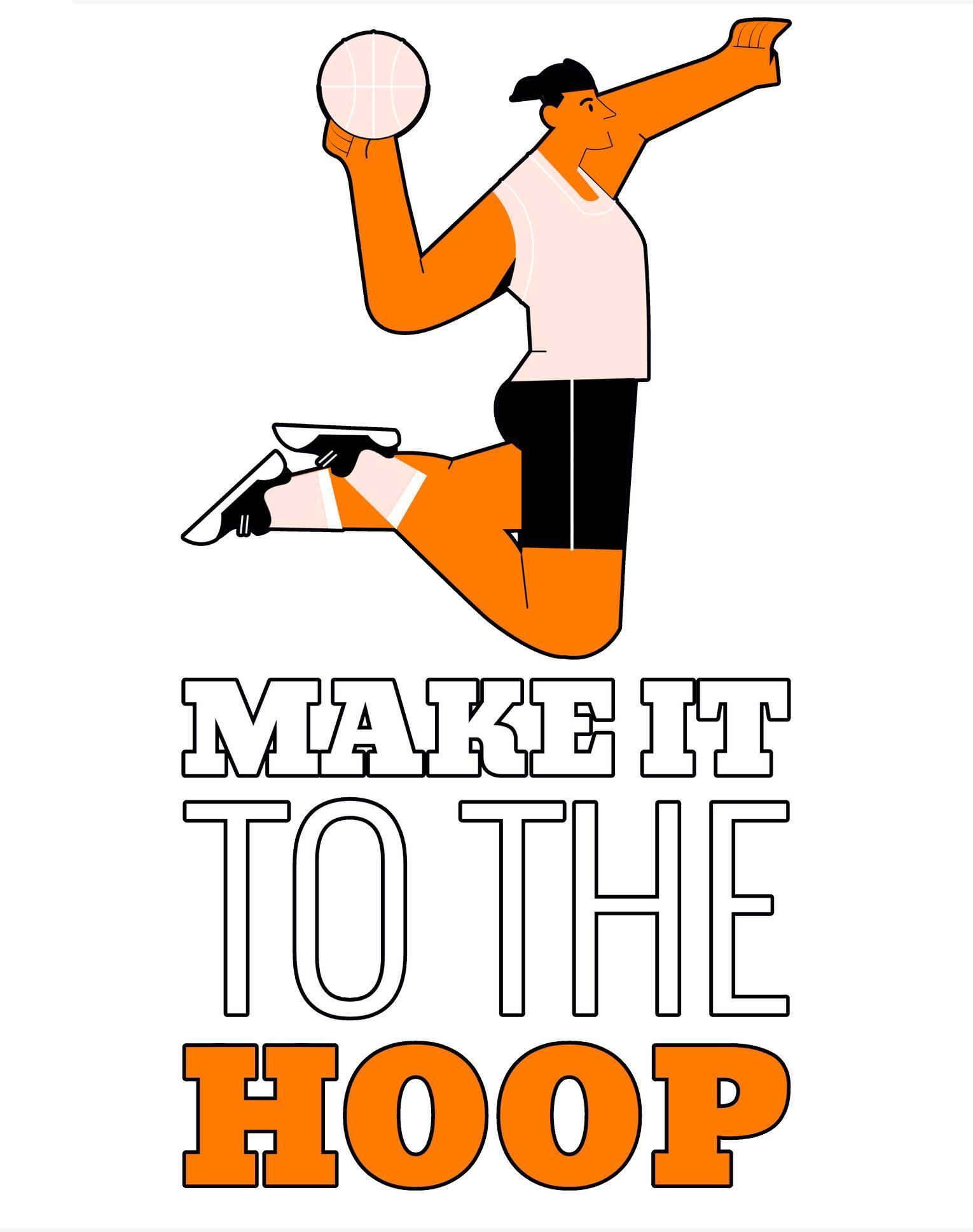 Make it to the hoop - Men’s Sports Shorts - Witty Twisters Fashions