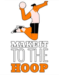 Make it to the hoop - Men’s Sports Shorts - Witty Twisters Fashions