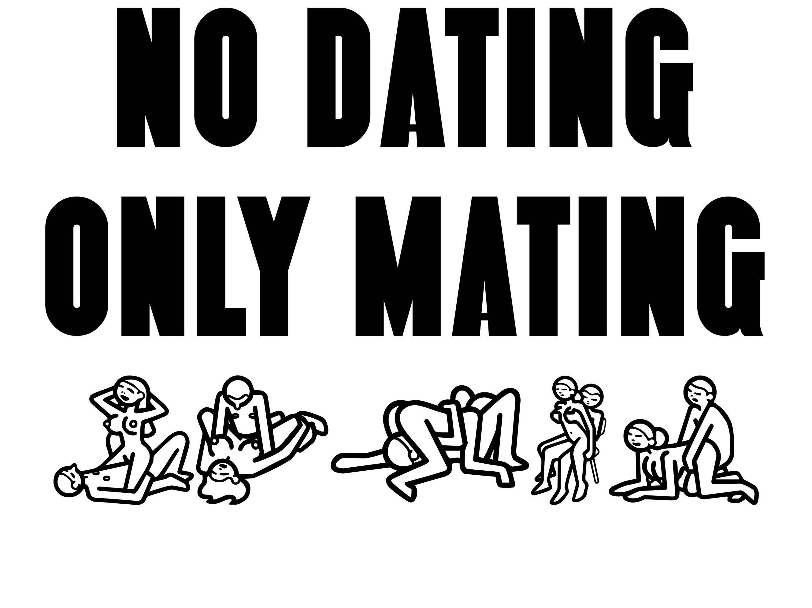 No Dating Only Mating - T-Shirt - Witty Twisters Fashions