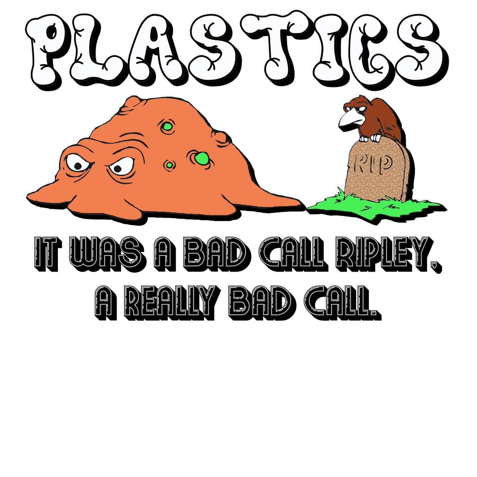 PLASTICS It was a bad call Ripley, a really bad call. - Woven Tote Bag - Witty Twisters Fashions