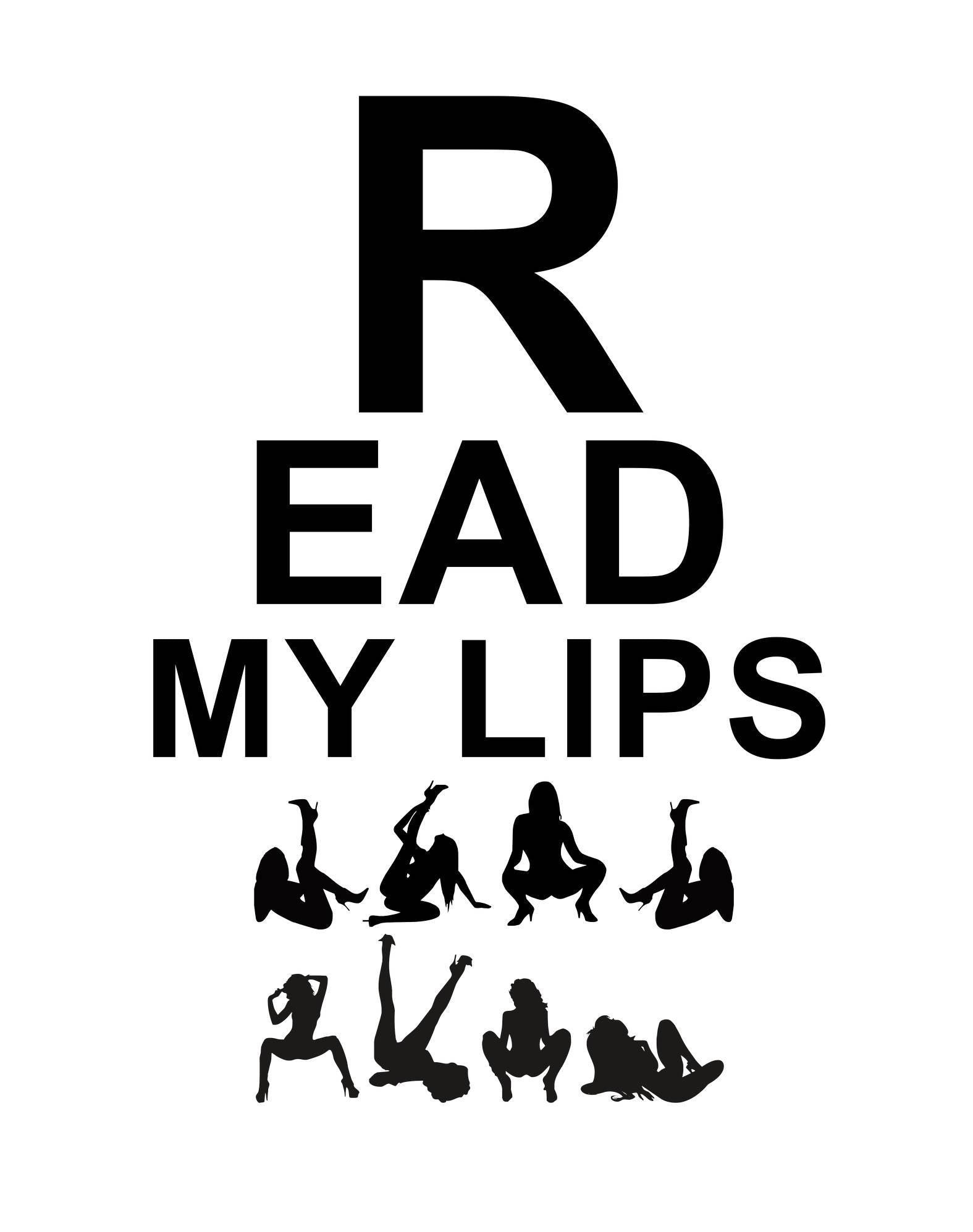 Read My Lips - Framed Poster - Witty Twisters Fashions