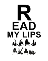 Read My Lips - Framed Poster - Witty Twisters Fashions