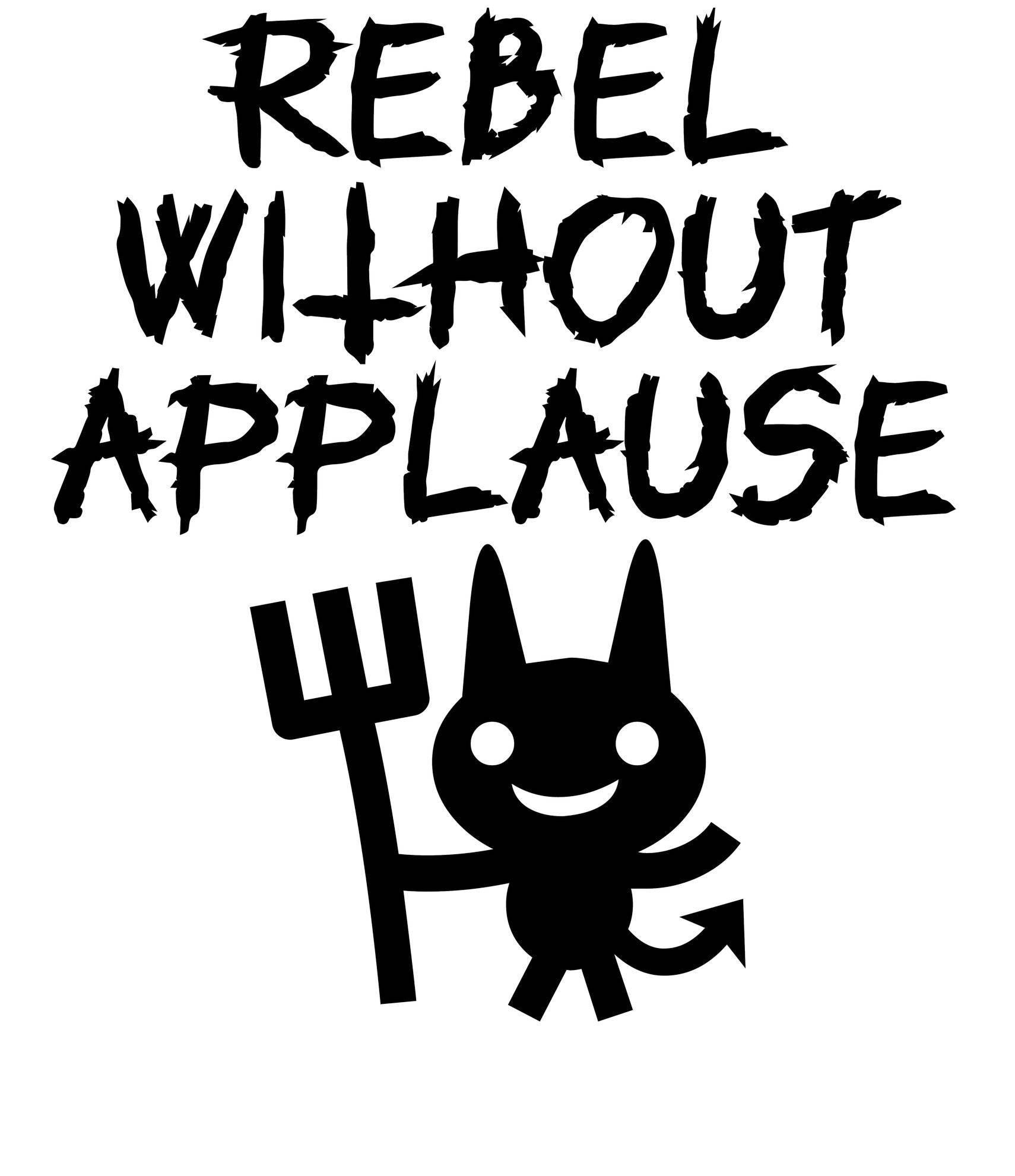 Rebel Without Applause - Kiss-Cut Stickers - Witty Twisters Fashions
