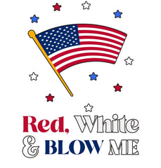 Red, white and blow me - Ceramic Coffee Mug 11oz, 15oz - Witty Twisters Fashions
