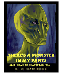 There's a monster in my pants - T-Shirt - Witty Twisters Fashions