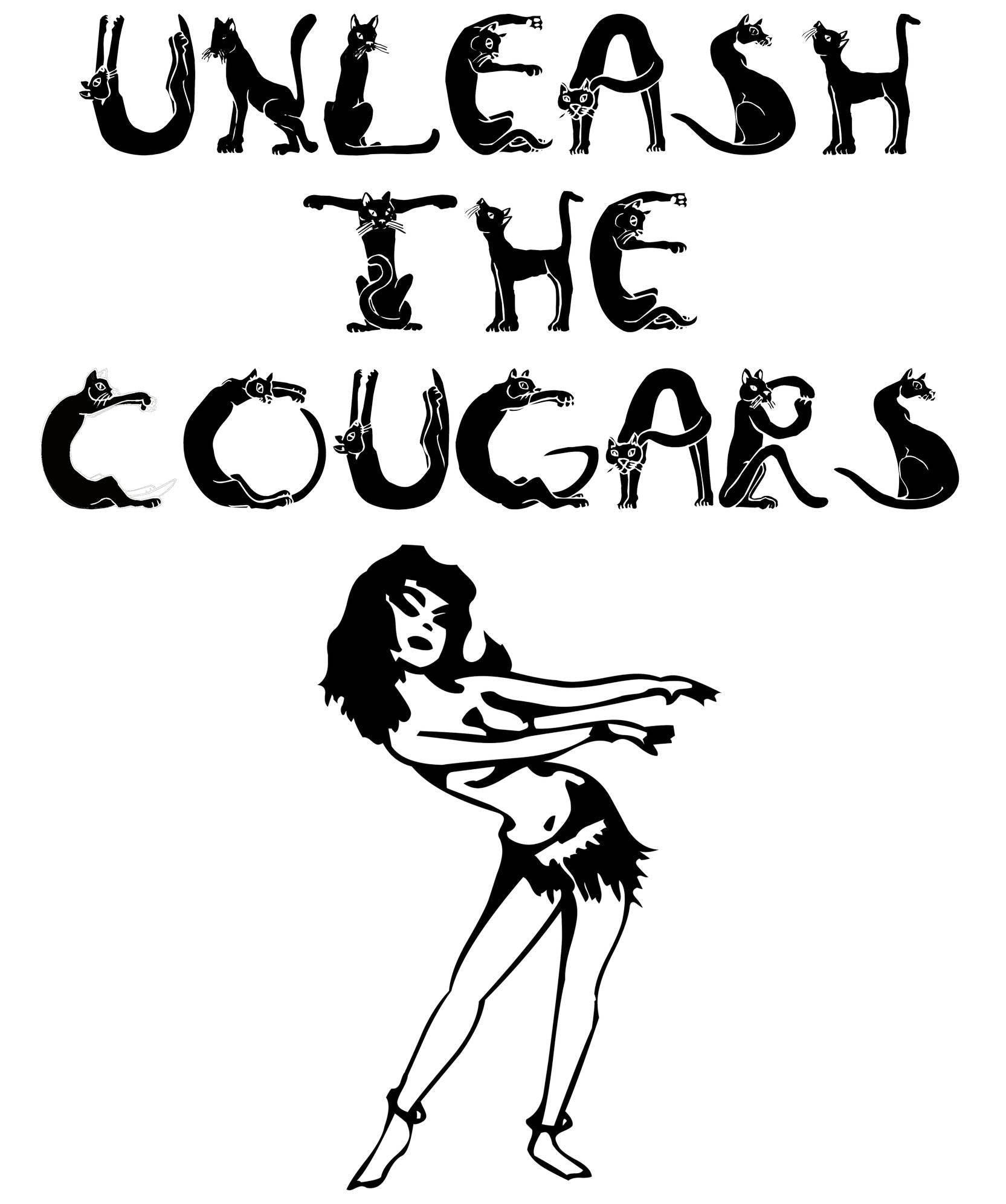 Unleash The Cougars - Men's Hawaiian Shirt - Witty Twisters Fashions
