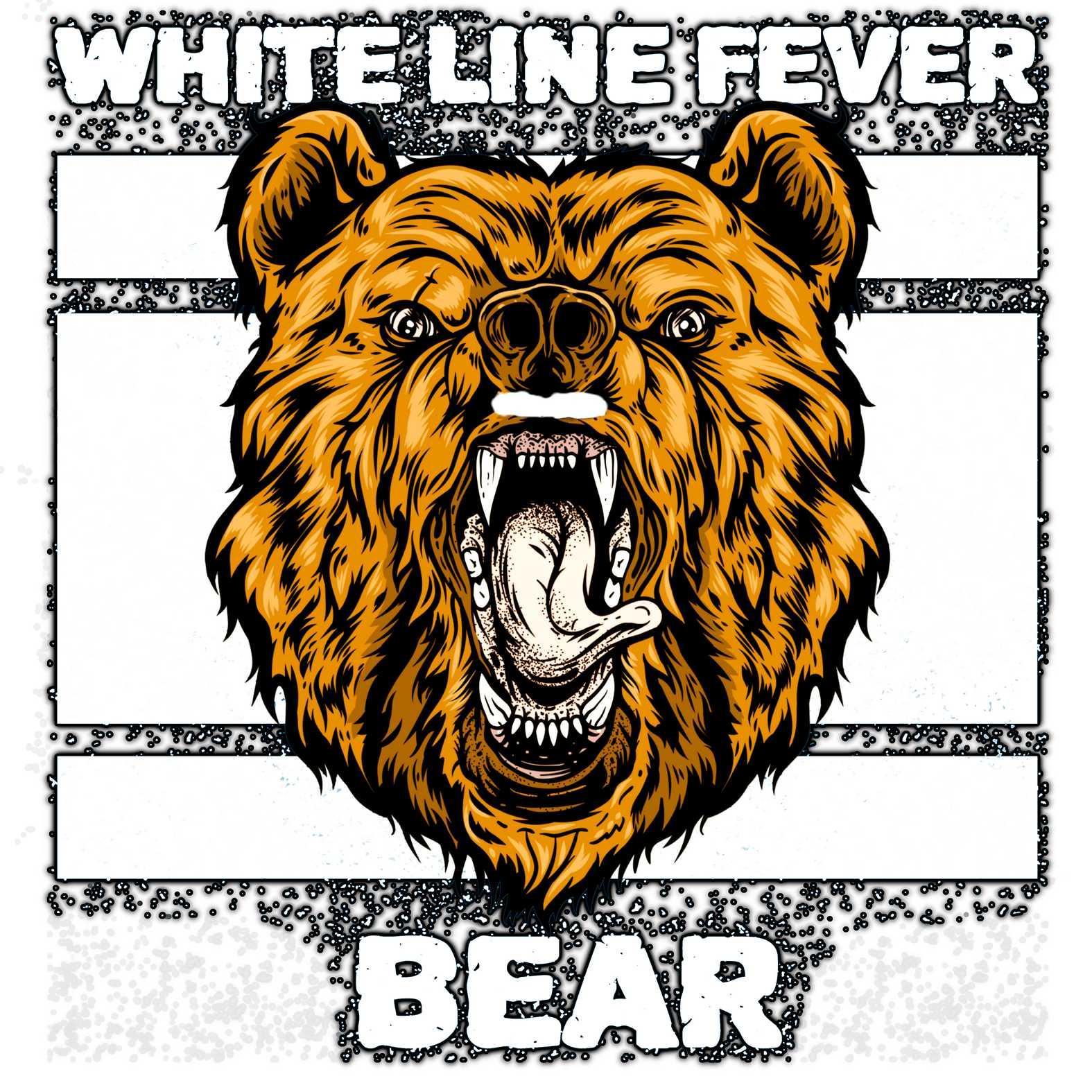 White Line Fever Bear - Mesh Trucker Hat - Witty Twisters Fashions