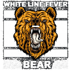 White Line Fever Bear - Mesh Trucker Hat - Witty Twisters Fashions