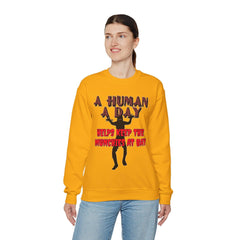 A Human A Day Helps Keep The Munchies at Bay - Sweatshirt - Witty Twisters Fashions