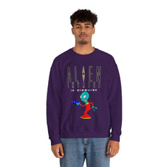 Alien Invader In Disguise - Sweatshirt - Witty Twisters Fashions