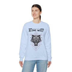 Alone Wolf Looking For Love - Sweatshirt - Witty Twisters Fashions