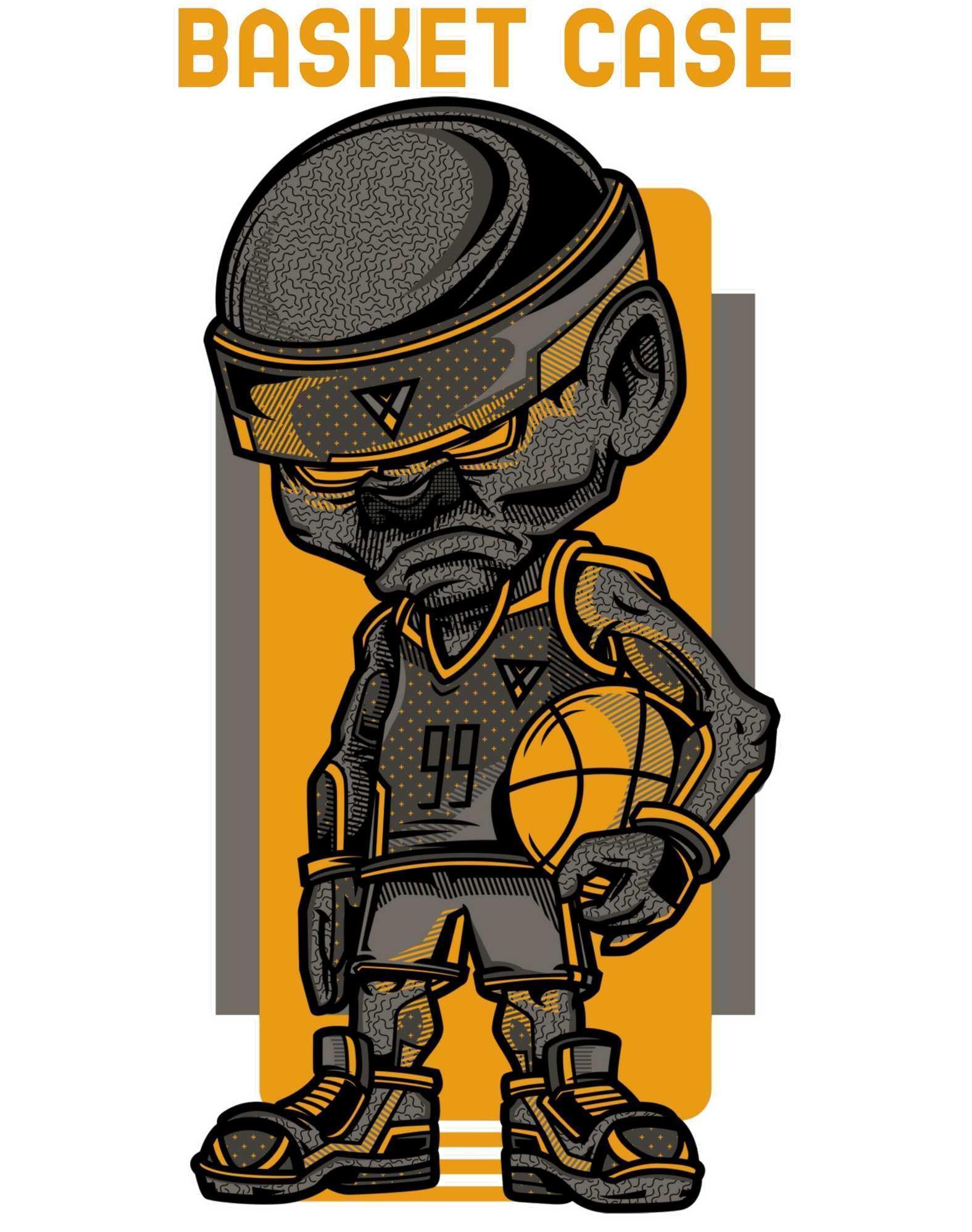 Basket Case - adidas® Unisex Sport T-shirt - Witty Twisters Fashions