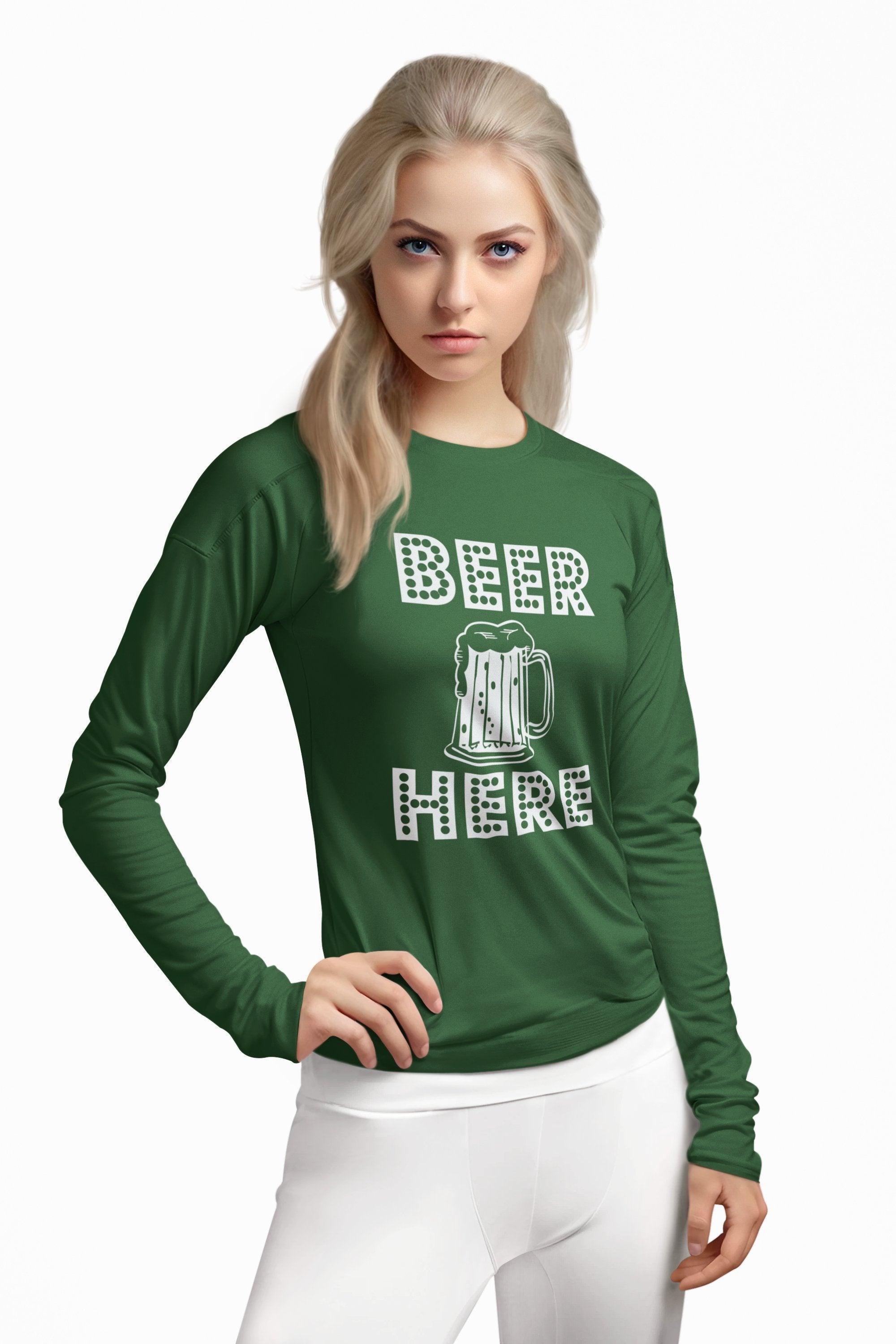 Beer Here - Long-Sleeve Tee - Witty Twisters Fashions