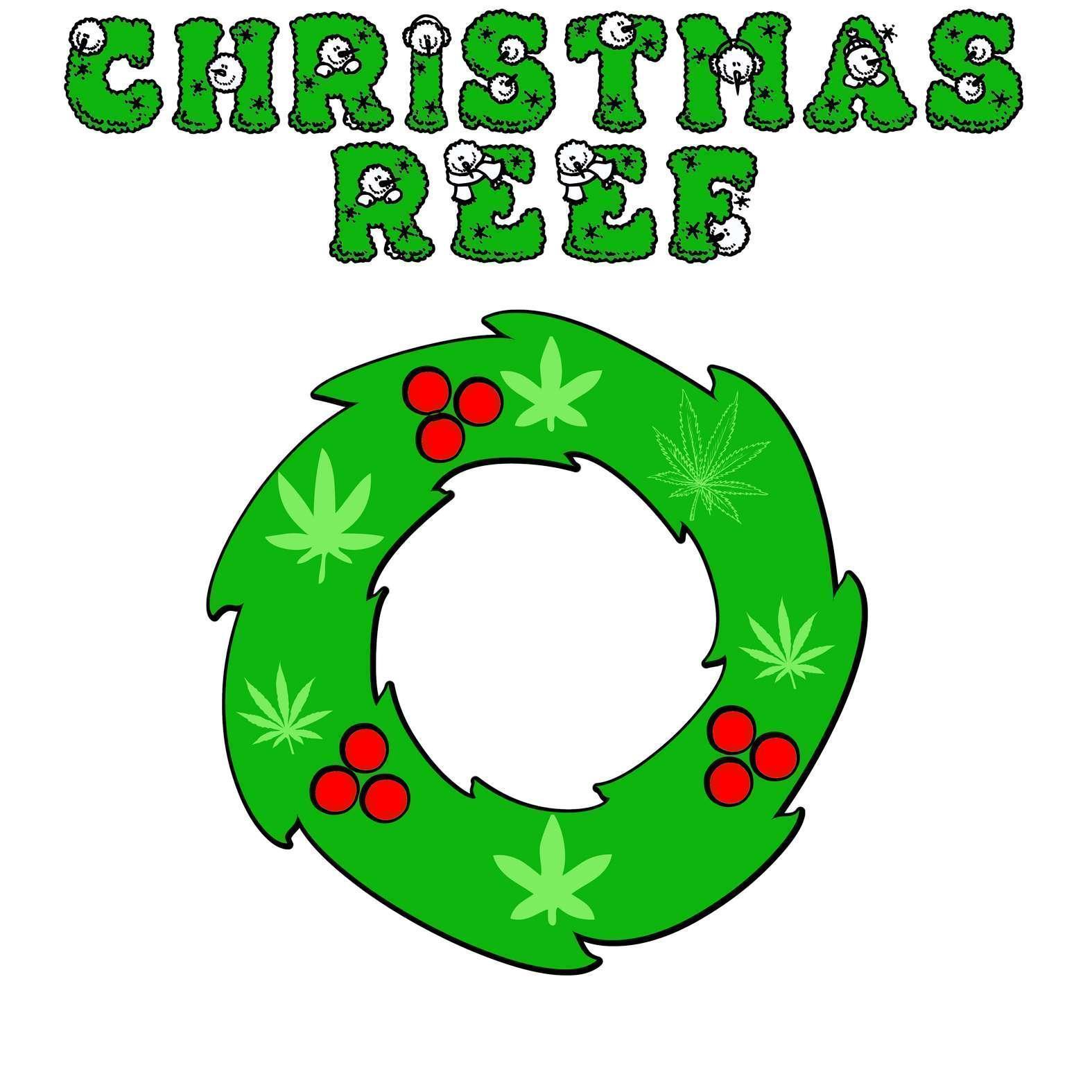 Christmas Reef - Stretched Matte Canvas - Witty Twisters Fashions