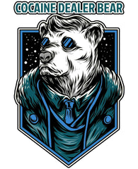 Cocaine Dealer Bear - Photo Block - Witty Twisters Fashions