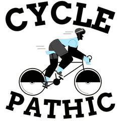 Cycle Pathic - Stainless Steel Water Bottle With Straw, 20oz - Witty Twisters Fashions