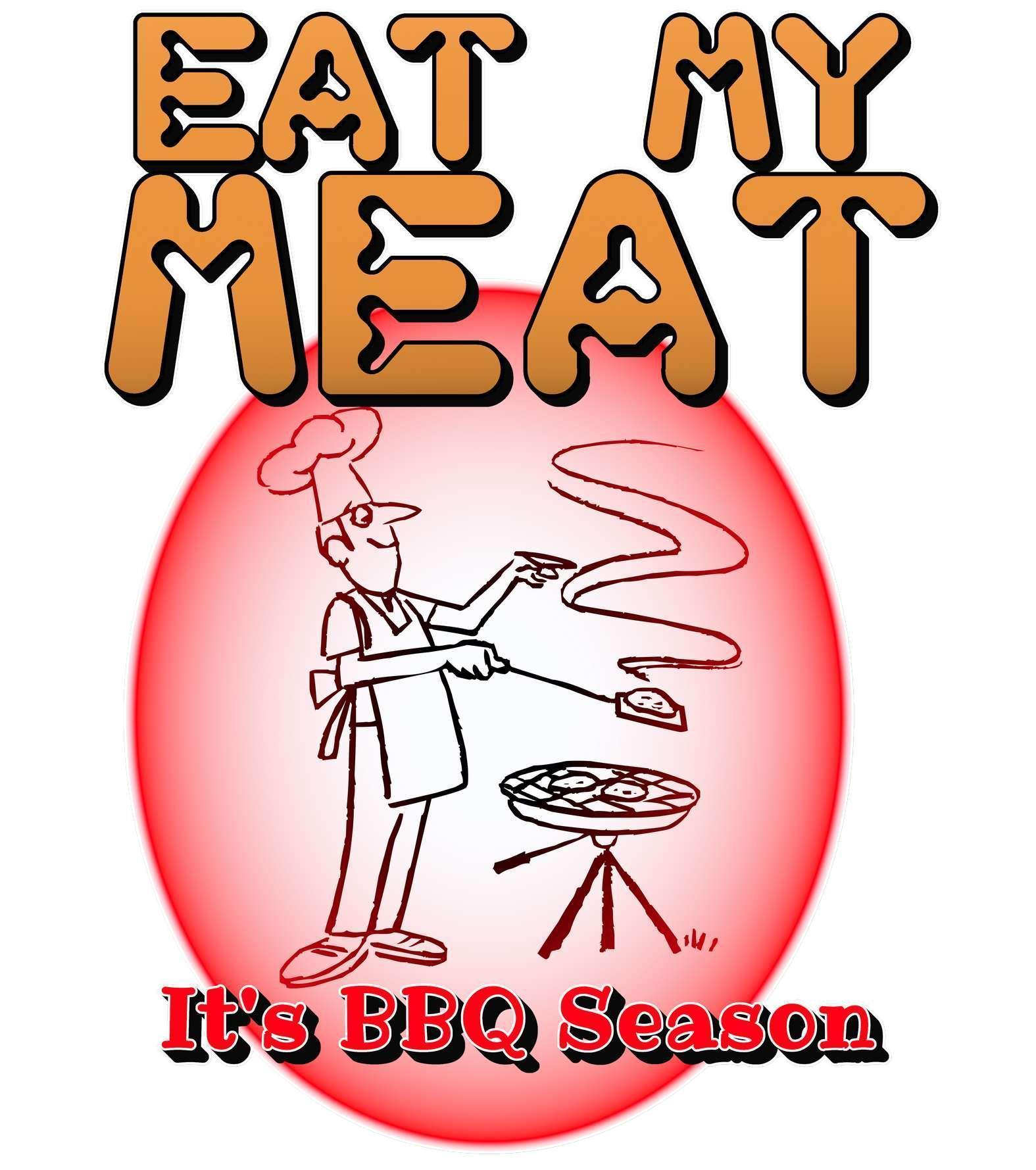 Eat My Meat It's BBQ Season - Cooking Apron - Witty Twisters Fashions